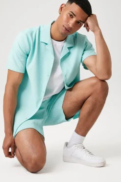 Ribbed Short-Sleeve Shirt