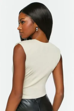 Ribbed Sleeveless Bodysuit