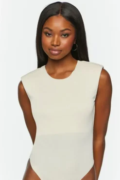 Ribbed Sleeveless Bodysuit