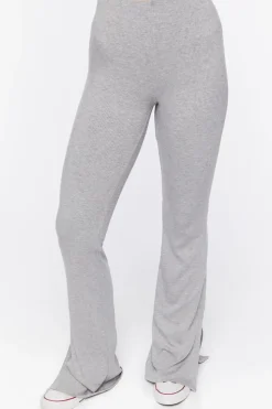 Ribbed Straight-Leg Pants