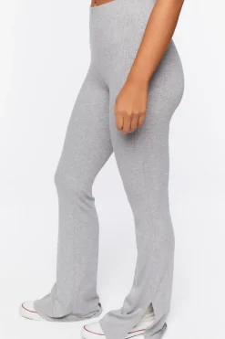 Ribbed Straight-Leg Pants