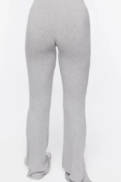 Ribbed Straight-Leg Pants