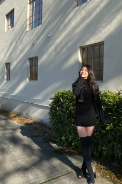 Ribbed Sweater & Mini Skirt Set