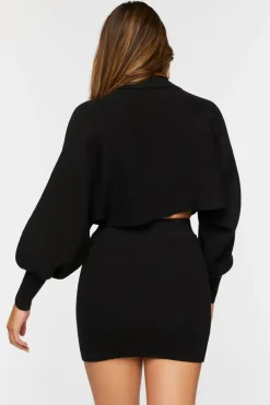 Ribbed Sweater & Mini Skirt Set