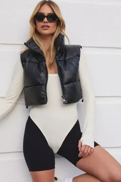 Ribbed Thumbhole Bodysuit