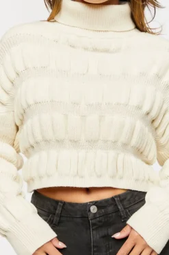 Ribbed Turtleneck Sweater