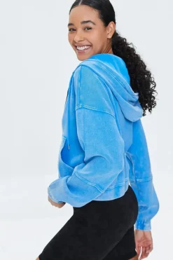 Ribbed Zip-Up Hoodie