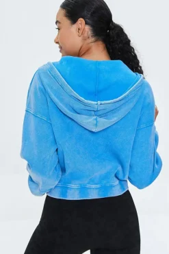 Ribbed Zip-Up Hoodie