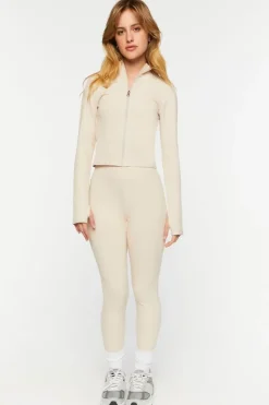 Ribbed Zip-Up Top