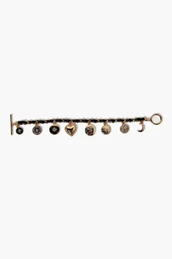 Ribbon-Chain Charm Bracelet