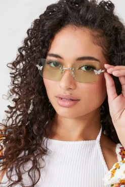 Rimless Butterfly Sunglasses
