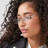 Rimless Rectangular Sunglasses