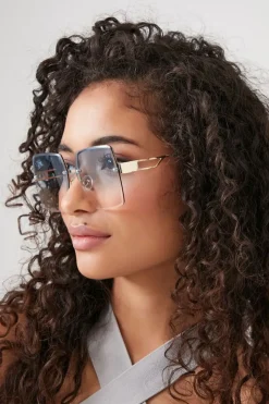 Rimless Square Sunglasses