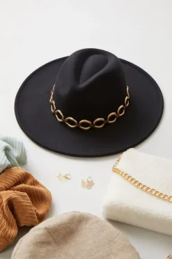 Rolo Chain-Trim Cowboy Hat