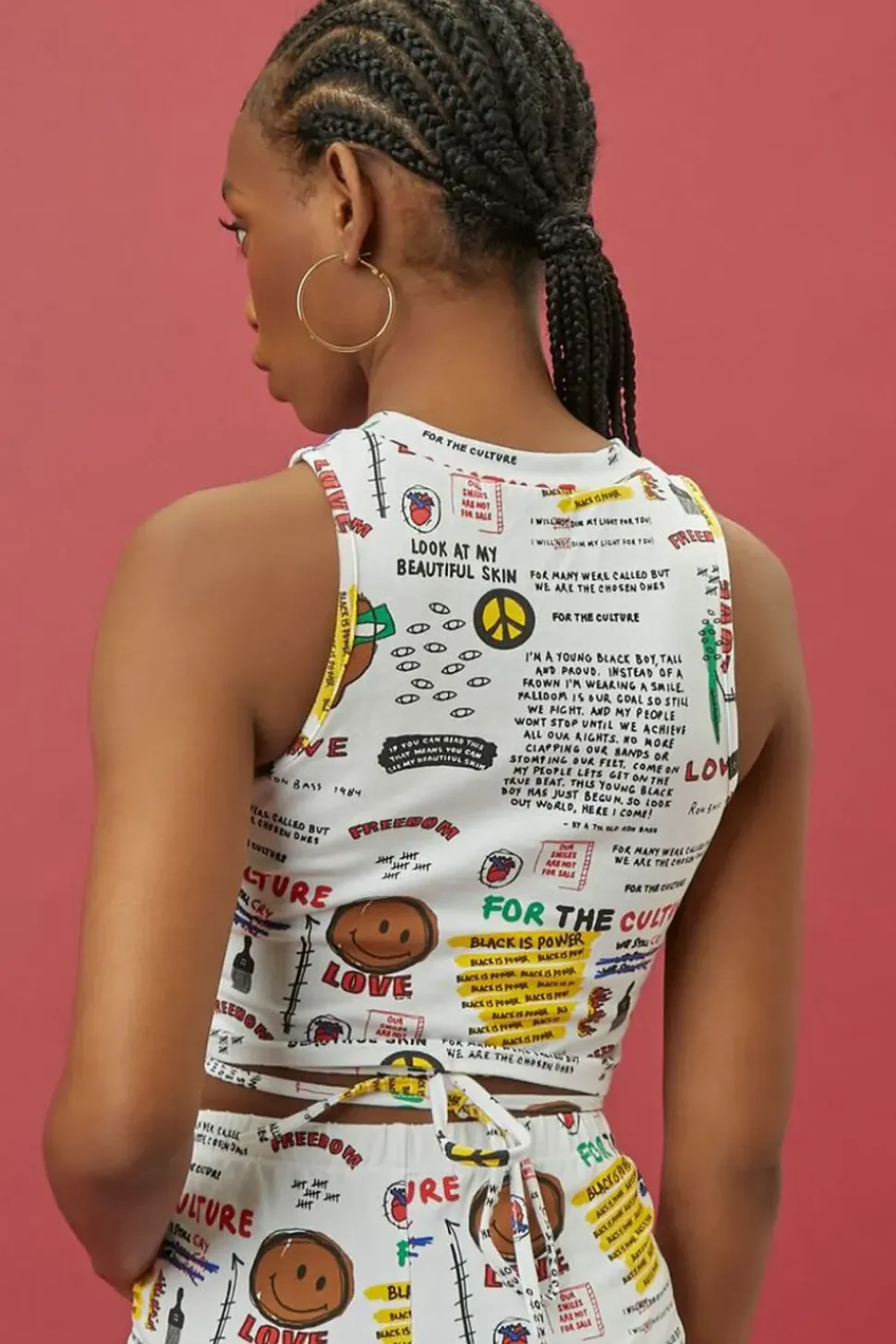 Ron Bass Art Print Crop Top