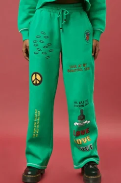 Ron Bass Embroidered Sweatpants