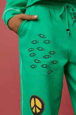 Ron Bass Embroidered Sweatpants