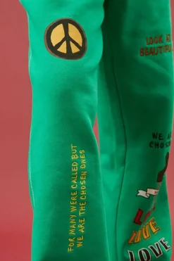 Ron Bass Embroidered Sweatpants