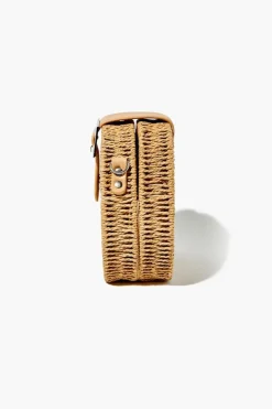 Round Straw Crossbody Bag