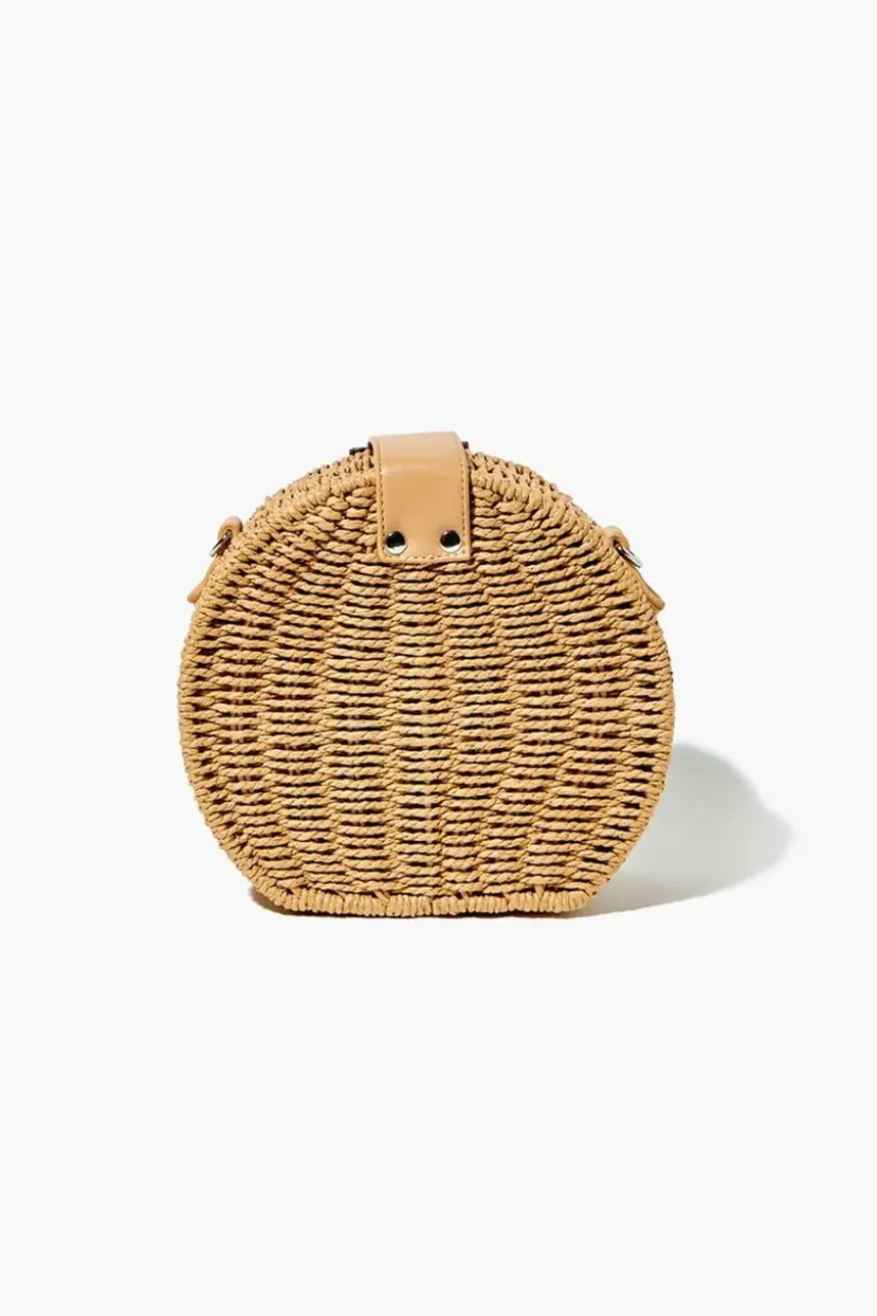 Round Straw Crossbody Bag