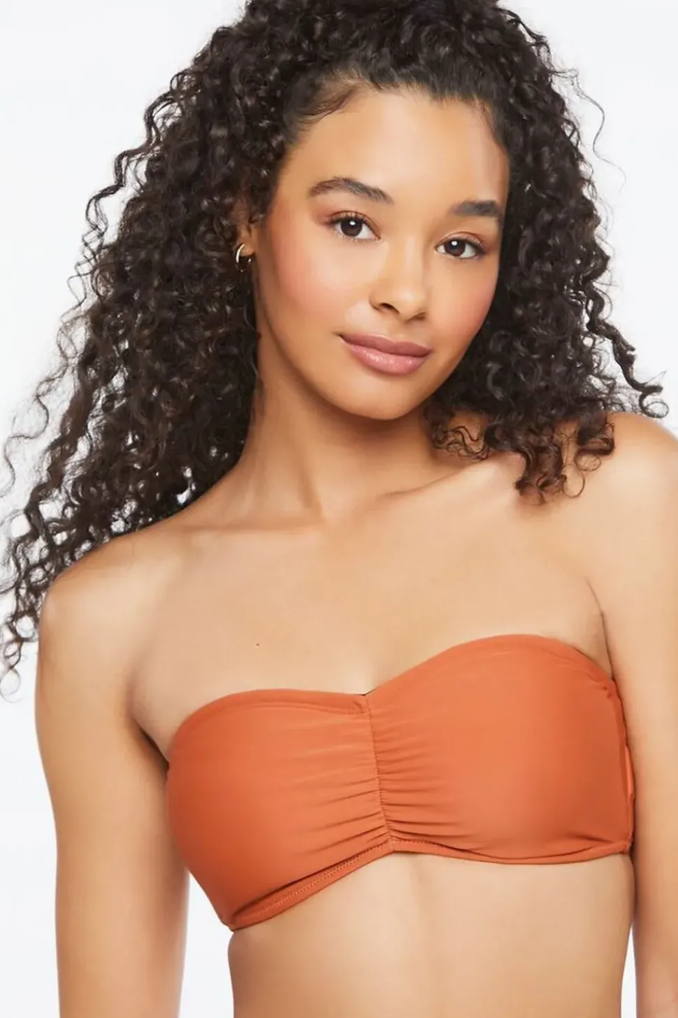 Ruched Bandeau Bikini Top