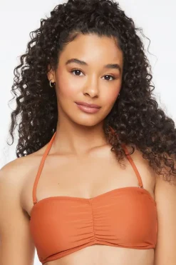 Ruched Bandeau Bikini Top