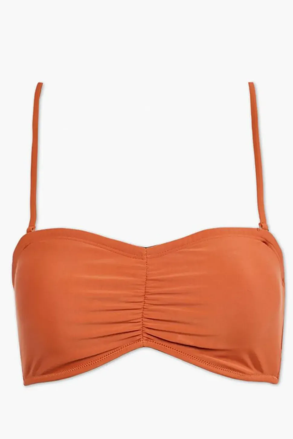 Ruched Bandeau Bikini Top