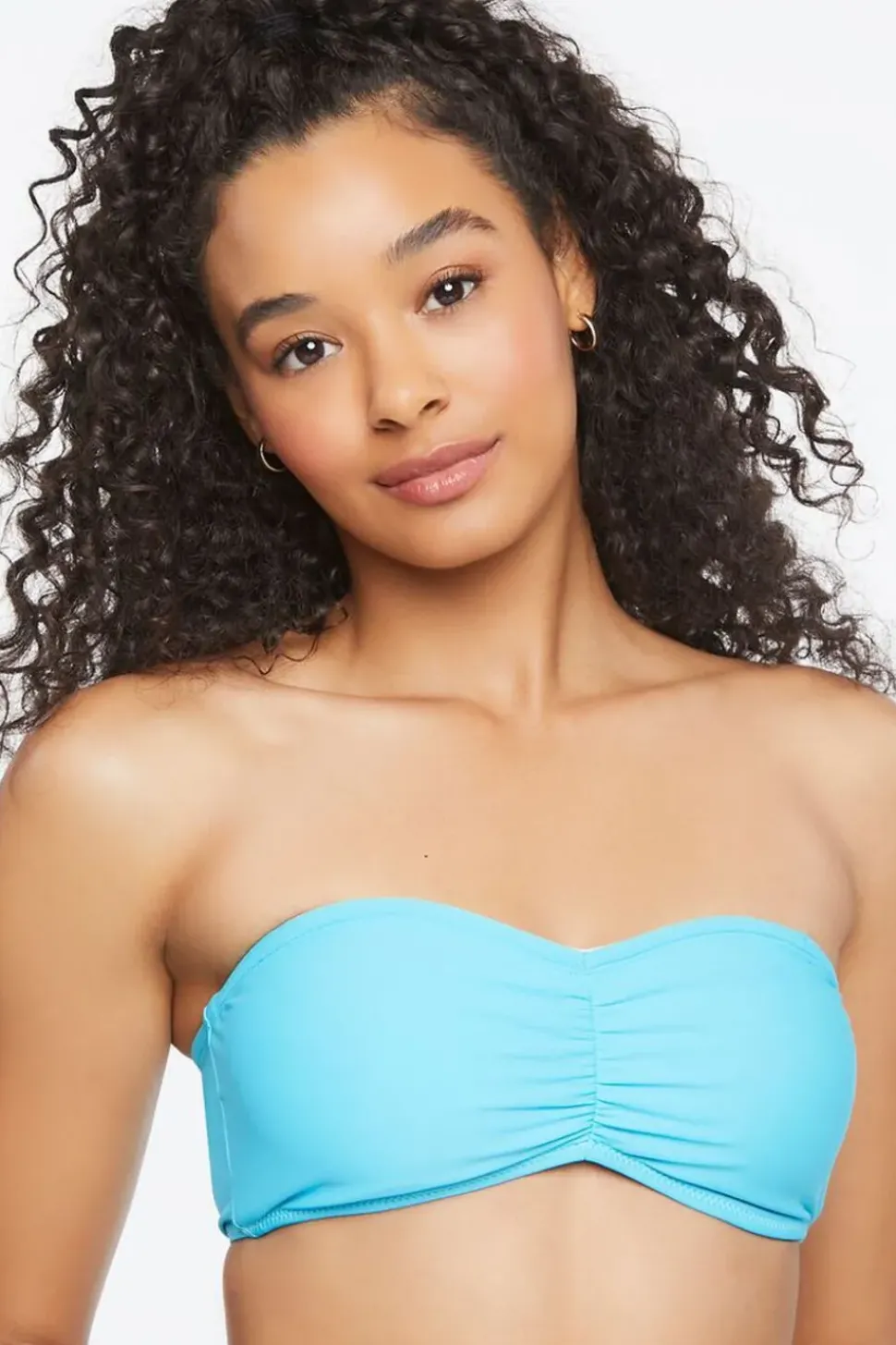 Ruched Bandeau Bikini Top