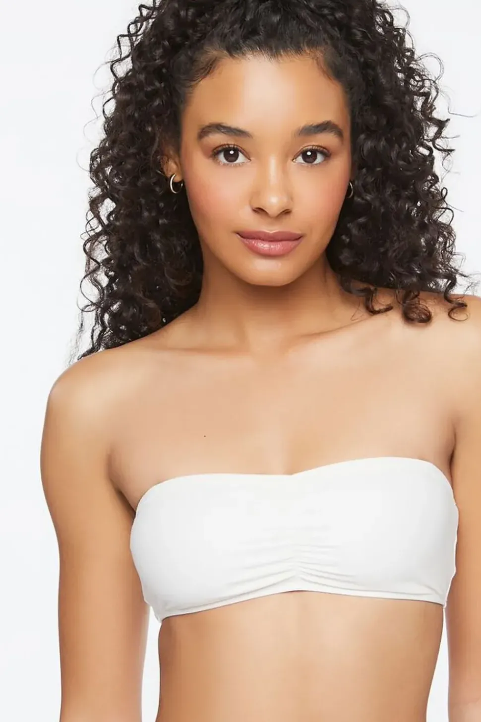 Ruched Bandeau Bikini Top