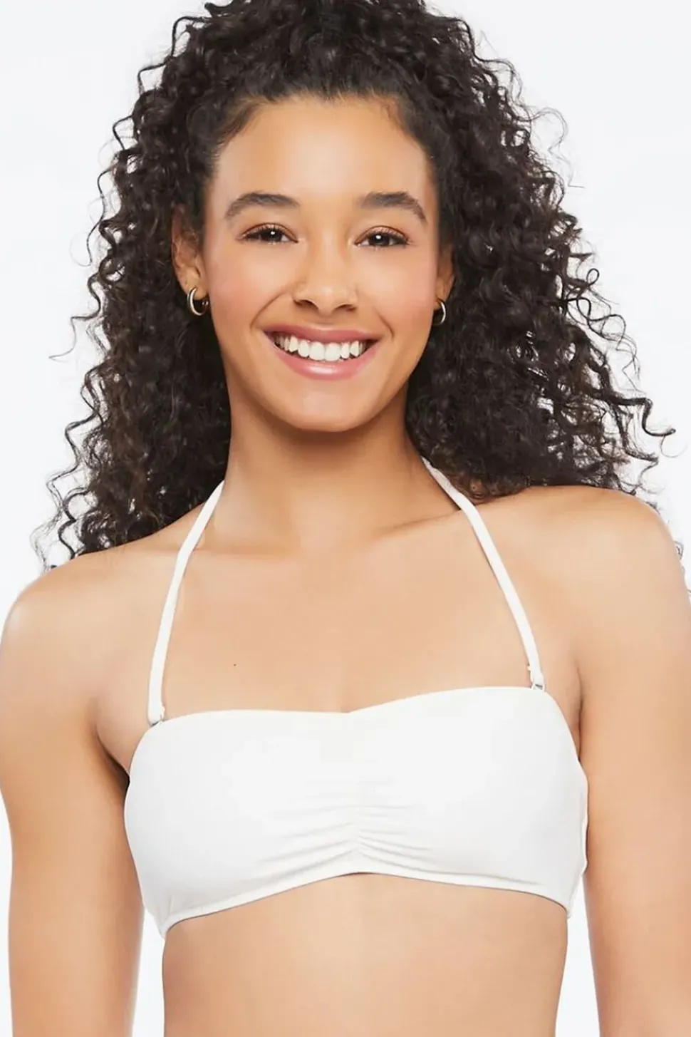 Ruched Bandeau Bikini Top