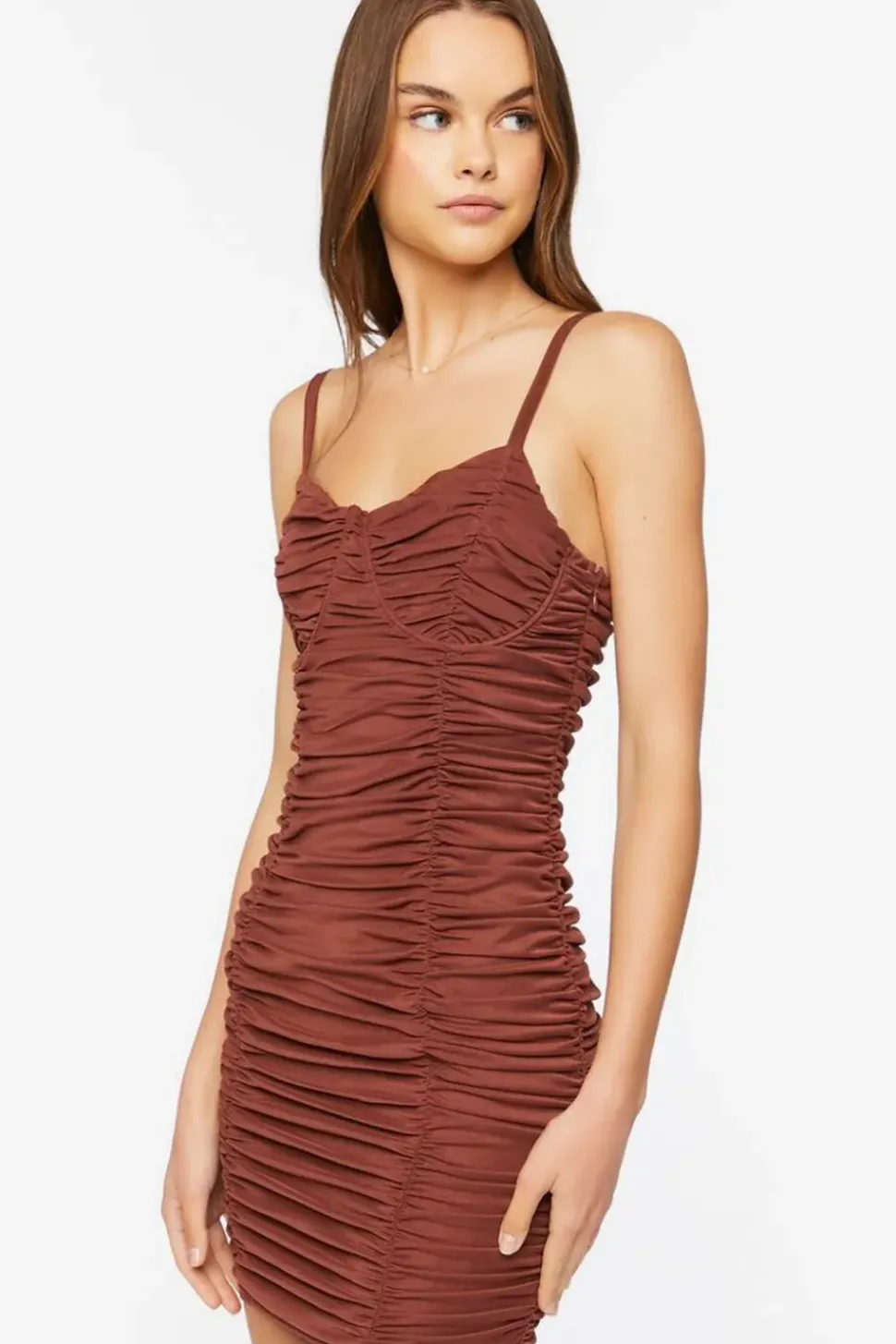 Ruched Bodycon Mini Dress