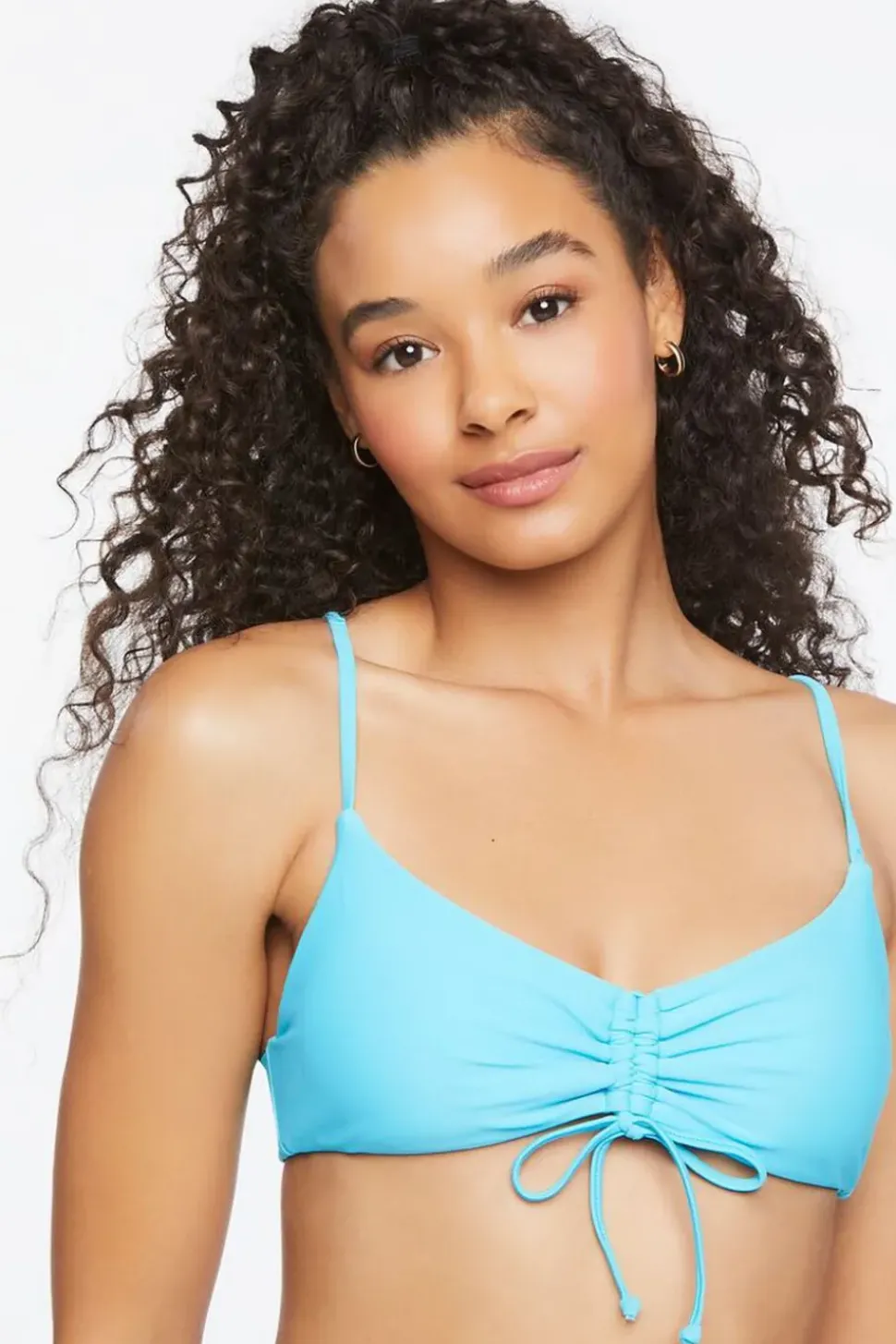 Ruched Bralette Bikini Top