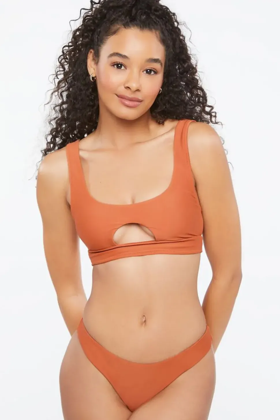 Ruched Brazilian Bikini Bottoms