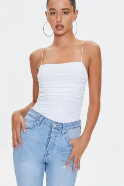 Ruched Cami Bodysuit