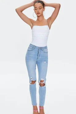 Ruched Cami Bodysuit