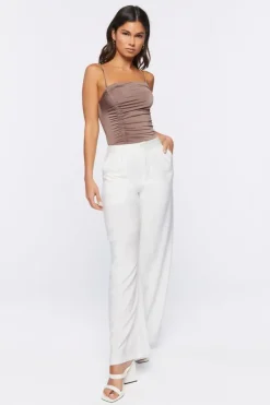 Ruched Cami Bodysuit