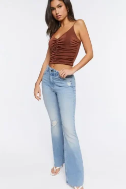 Ruched Cami Crop Top