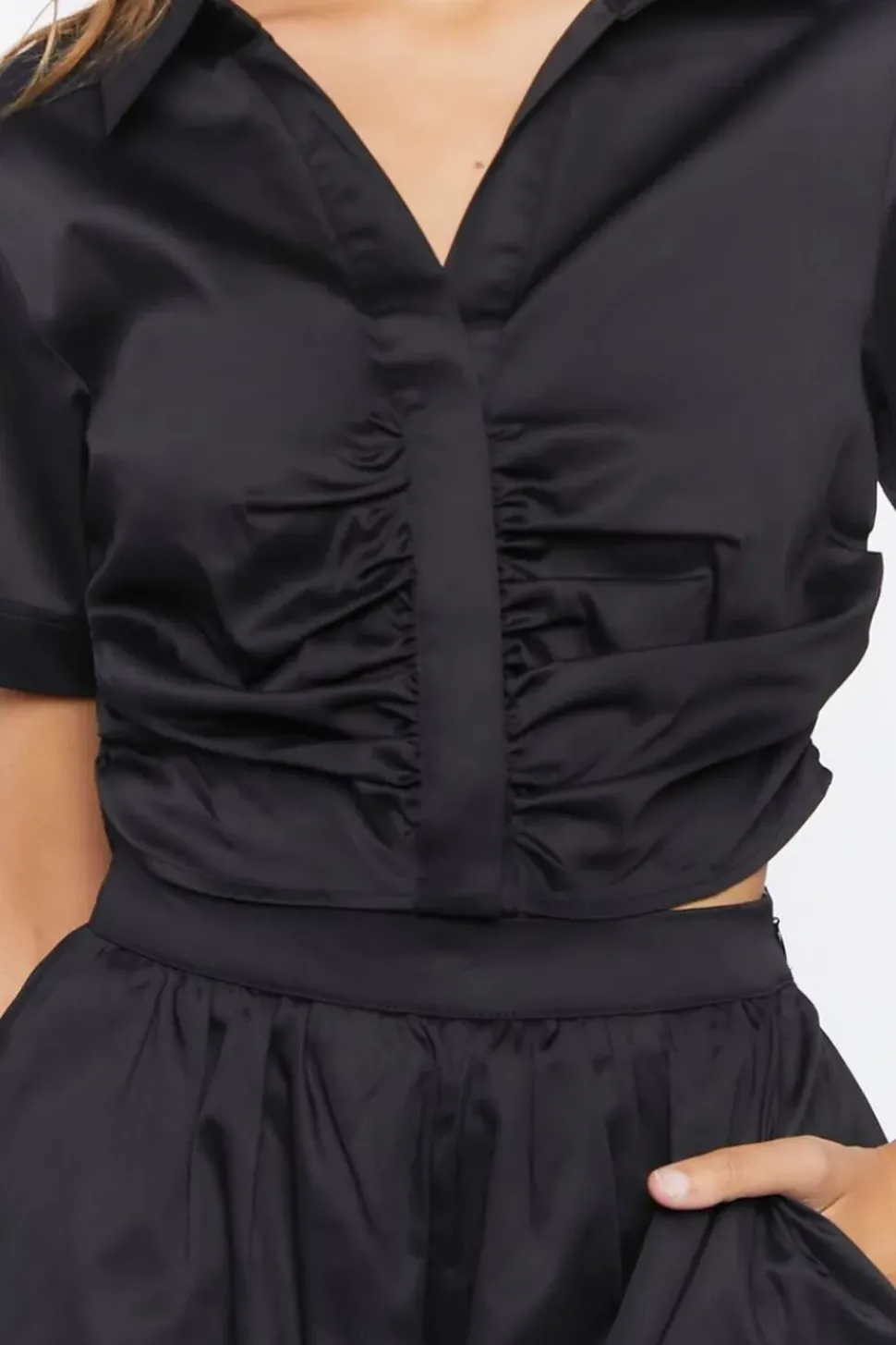 Ruched Crop Top