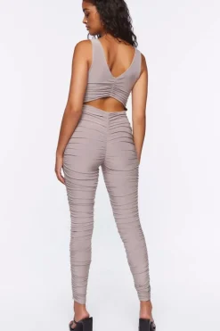 Ruched Cutout Jumpsuit