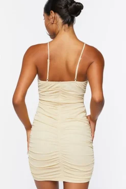 Ruched Cutout Mini Dress