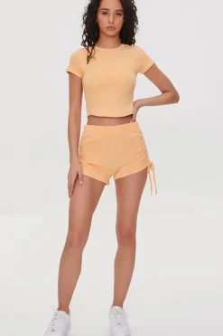 Ruched Drawstring Shorts