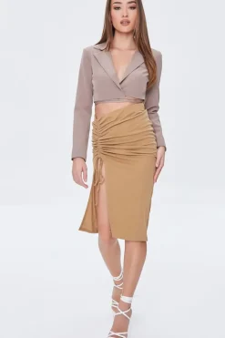 Ruched Drawstring Skirt
