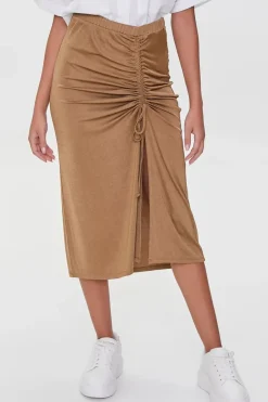 Ruched Drawstring Skirt