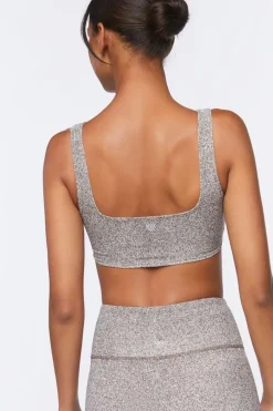 Ruched Drawstring Sports Bra