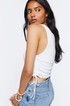 Ruched Drawstring Tank Top