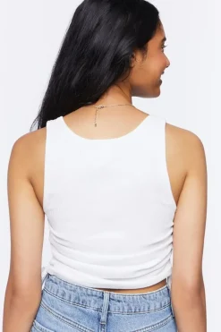 Ruched Drawstring Tank Top
