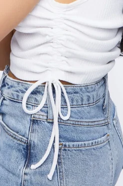 Ruched Drawstring Tank Top