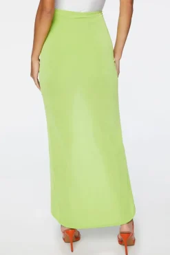 Ruched High-Low Skirt
