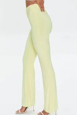 Ruched High-Rise Pants