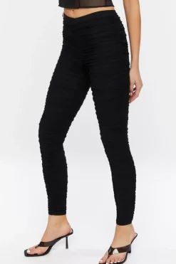 Ruched Mid-Rise Leggings